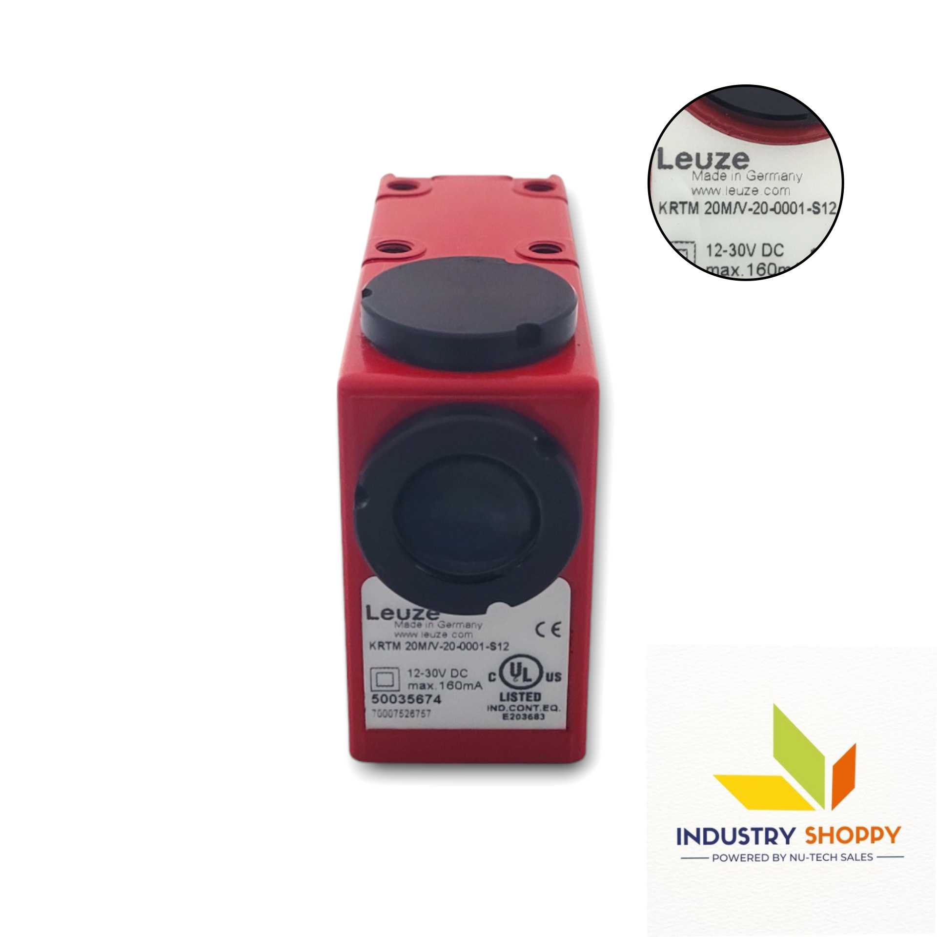 Leuze KRTM 20M-V-20-0001-S12 Contrast Sensor Leuze KRTM 20M-V-20-0001-S12 Contrast Sensor